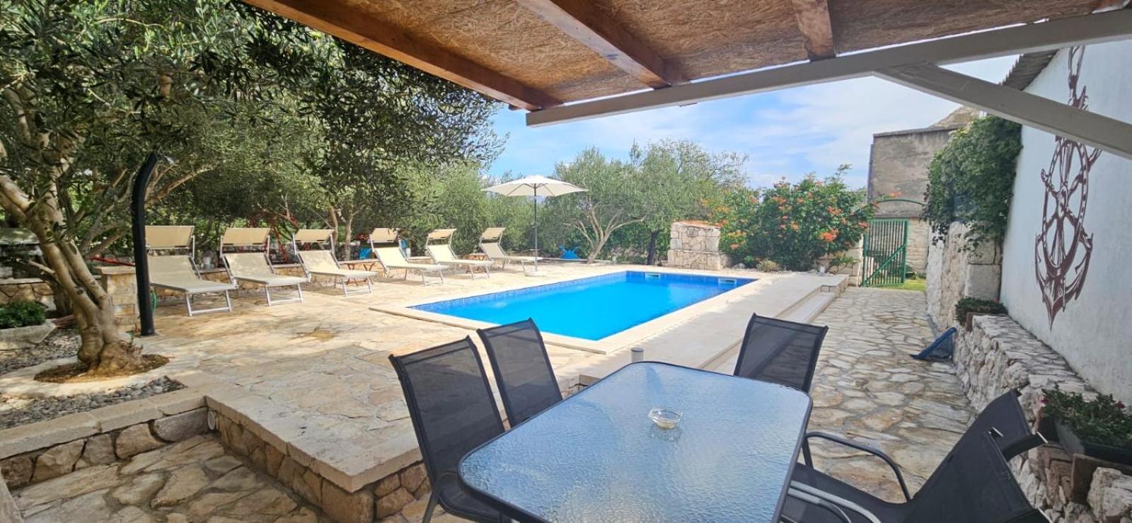 Apartman Magas With Private Pool Vinjerac Exterior photo